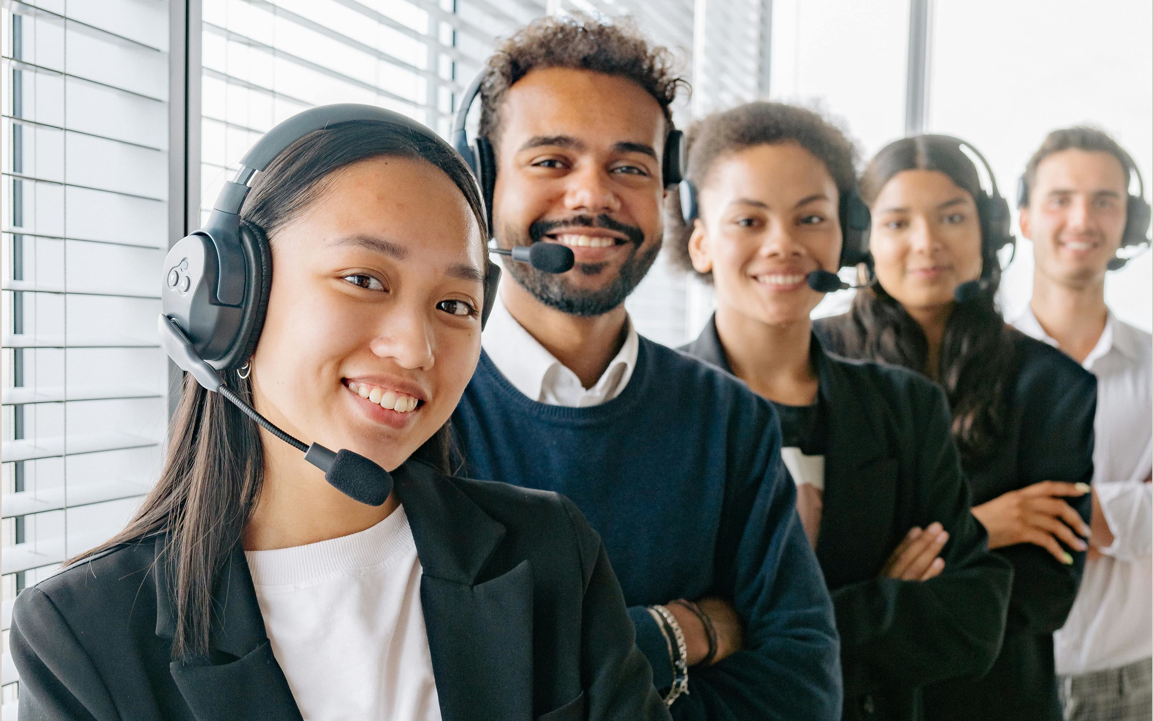workers smiling